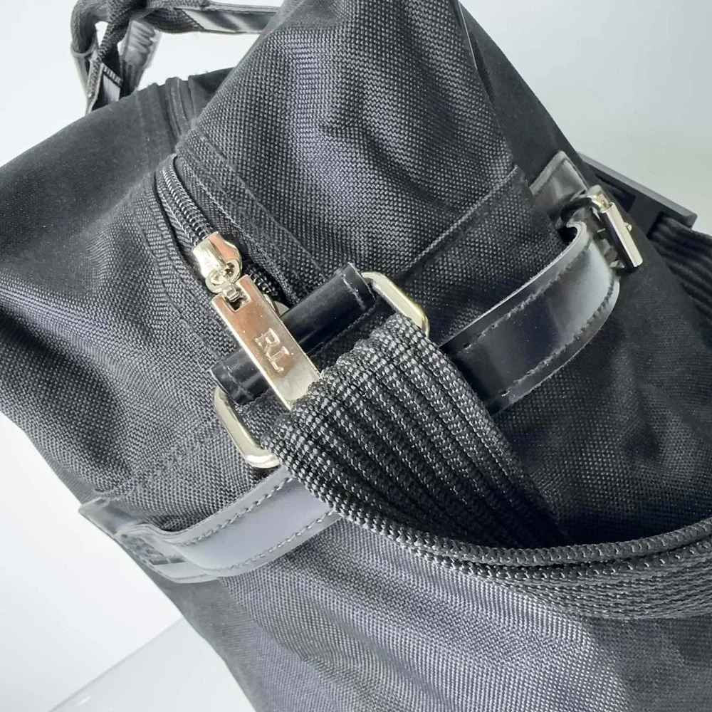 Ralph Lauren RL Black Large Duffle Weekender Travel Bag 24